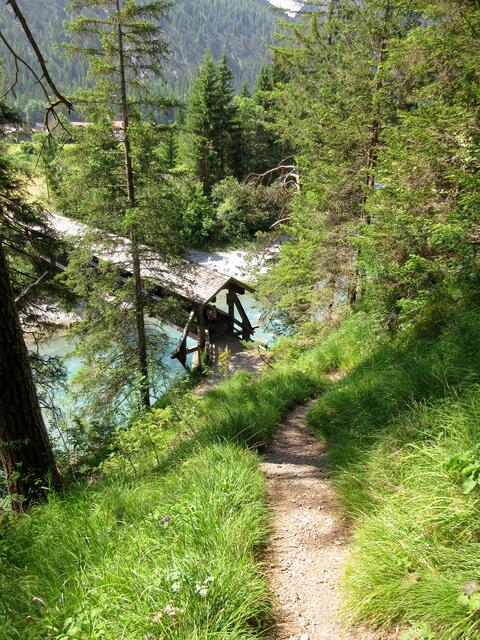 Zur Abwechslung mal eine überdachte Brücke bei Stockach