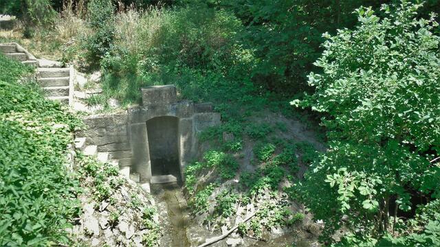 Der 1982/83  für 37 000 DM neu restaurierte Leberbrunnen.