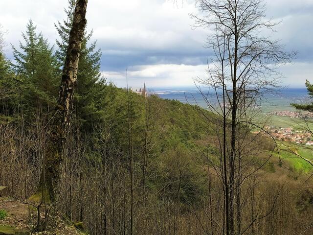 Ja klar - wer genau guckt, sieht sie.... die St. Anna-Kapelle auf der gegenüberliegenden Hangseite
