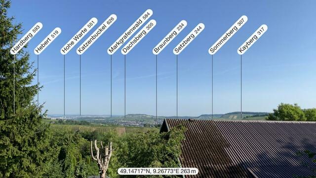 Aussicht auf dem Weg hoch in den Heilbronner Stadtwald | Foto: Beate Bonte