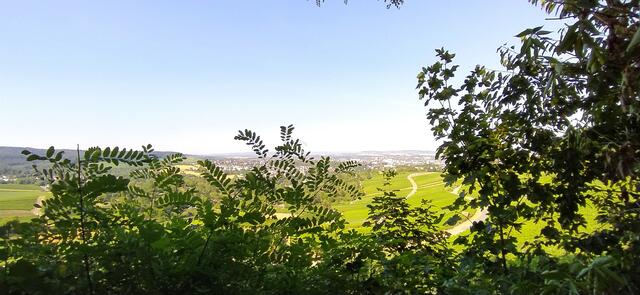 Der Ausblick von da ist wunderschön. 