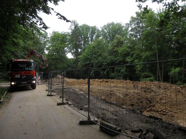 Weg, einfach weg... das war mal die Waldschenke und wir wollten bereits am 28.6. auch mal nachschauen, wie das jetzt dort so ist. 