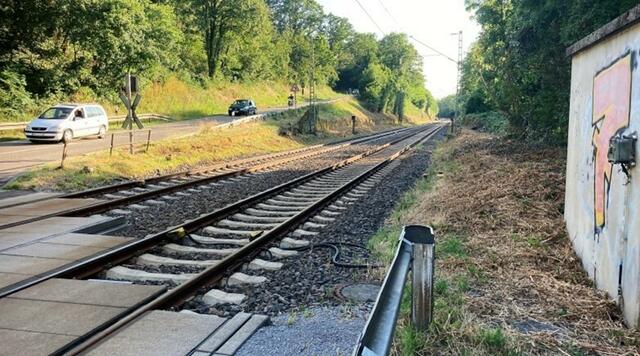 Die Wiederbelebung eines früher bestehenden Haltepunktes in Heuchlingen war der Anlass für den nächsten Stopp. Hier müssten die noch rudimentären Bahnsteige reaktiviert werden, ein Fahrkartenautomat und ein kleiner Unterstand würden Duttenberg und die krumme Ebene mit dem großen weiten Bahnnetz verbinden. Dieser Haltepunkt wäre auch extrem gut für den sogenannten Modal Split geeignet, die gemischte Nutzung von z. B. Fahrrad und Zug. Weitaus schwieriger ist da wohl die Verbesserung der Zuverlässigkeit der Frankenbahn! | Foto: Sibylle Riegger-Gnamm und Gerhard Huber