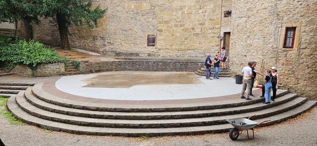 Nach dem Abbau innerhalb eines Tages ist die leere Bühne wieder bereit für Neues | Foto: Freilichtspiele Neuenstadt / Peter Zeh