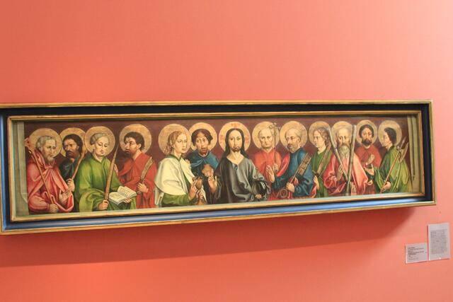 Hans Haider: Predella mit Christus und den 12 Aposteln, 1500, Sammlung Würth | Foto: Ralf Röser// Sammlung Würth
