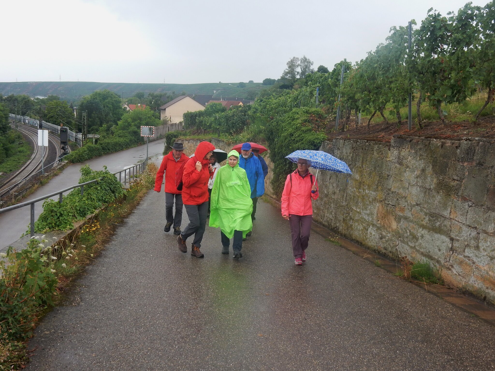 Regen, wandern, Jahrgang: Dauerregen aber wir sind trotzdem unterwegs ...