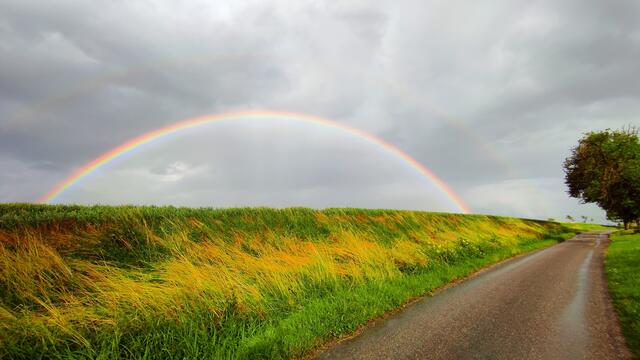 Doppelter Regenbogen 🌈 | Foto: Kai Weyreter