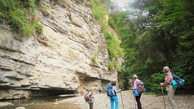 An der Wutach -Versickerung. | Foto: Isolde Reitz