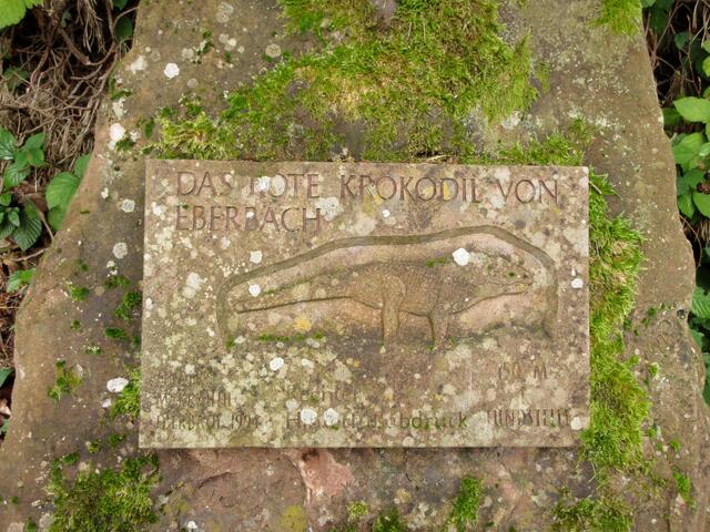 Das rote Krokodil von Eberbach | Foto: WandernGabyErich