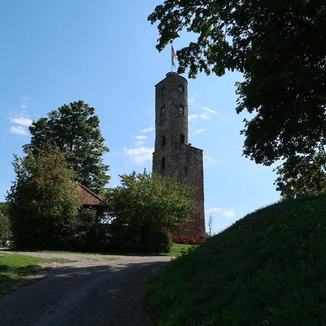 Das war das Treppenhaus, vom Bergfried. | Foto: Eduard Warenik