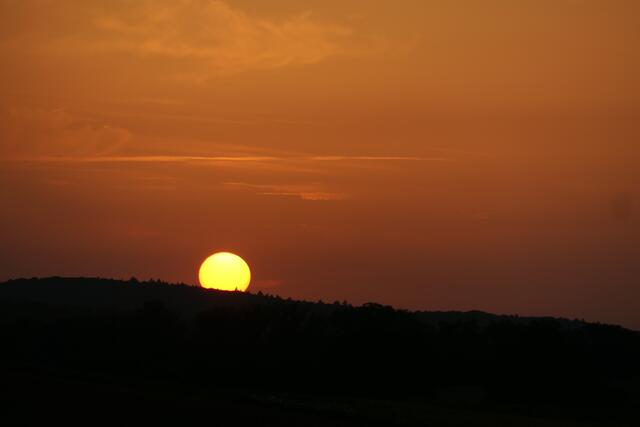 ...nun die Berührung mit dem Horizont... | Foto: jk