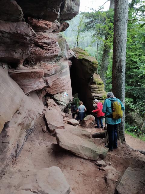 Ein felsiger Pfad führt durch das Dahner Felsentor | Foto: Sigrid Schlottke