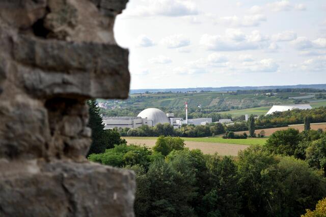 Ausblick von der Treppe des Burgfrieds. | Foto: Daniela Somers