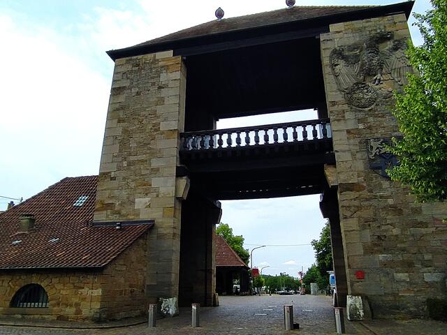 Dann ist das Deutsche Weintor erreicht und es langt uns zeitlich für's Grenzlandbähnle | Foto: Sigrid Schlottke