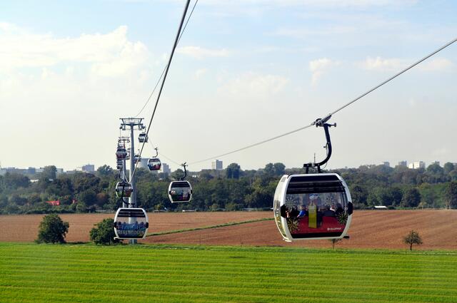 Eindrücke von der Seilbahnfahrt zum Luisenpark | Foto: Daniela Somers