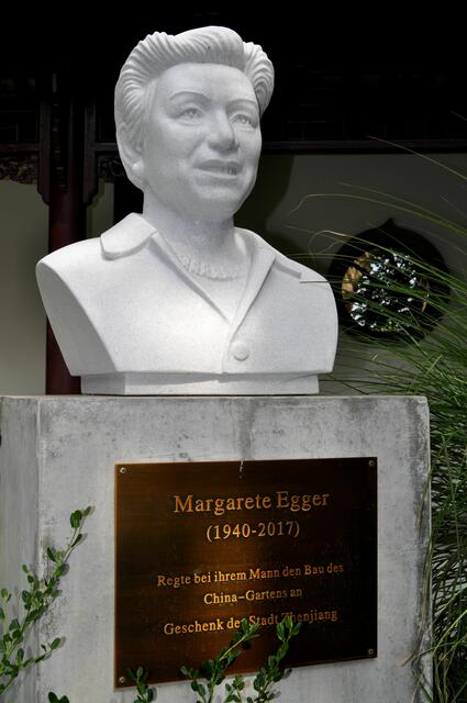 Statue für Margarete Egger. Man kann sagen, sie war die Ideengeberin. | Foto: Daniela Somers
