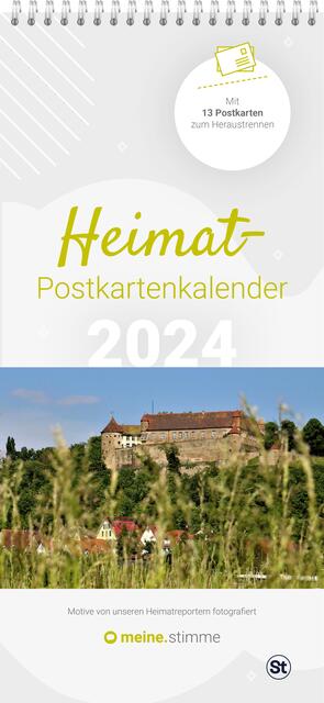 Das Cover des Postkartenkalenders ziert Burg Stettenfels.  | Foto: Hst-Grafik, Elmar Hartauer