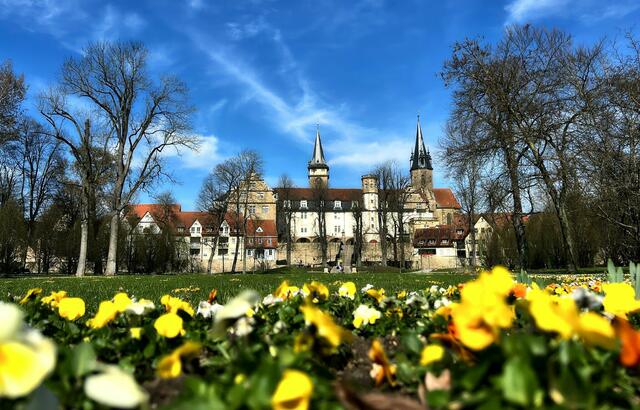 April: Schloss und Hofgarten in Öhringen sind zu jeder Zeit ein schöner Anblick.  | Foto: Moni Bordt