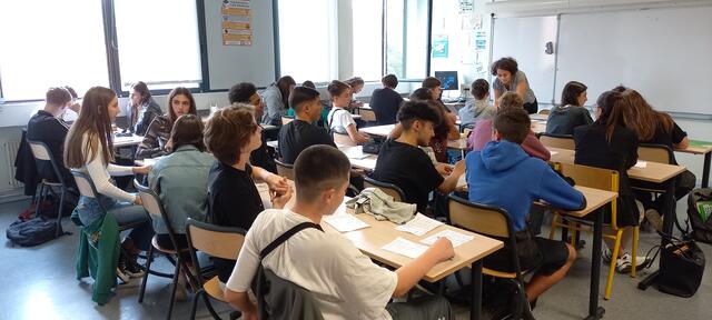Foto: Pr - Im Deutschunterricht bei der Seconde (10. Klasse)