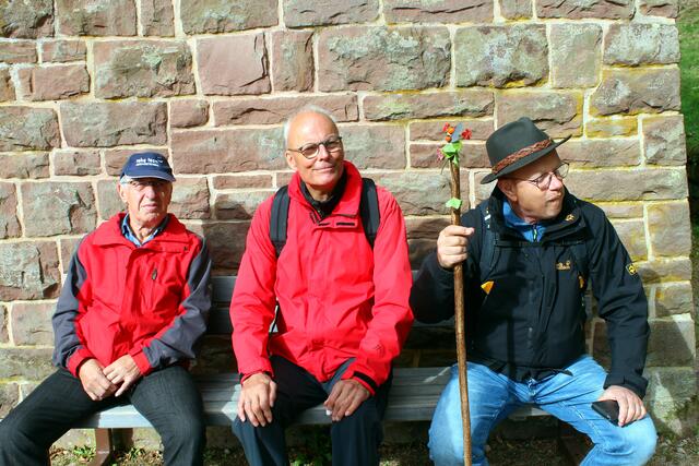 Kleine Pause an der Allerheiligenkapelle | Foto: Klaus Bauer