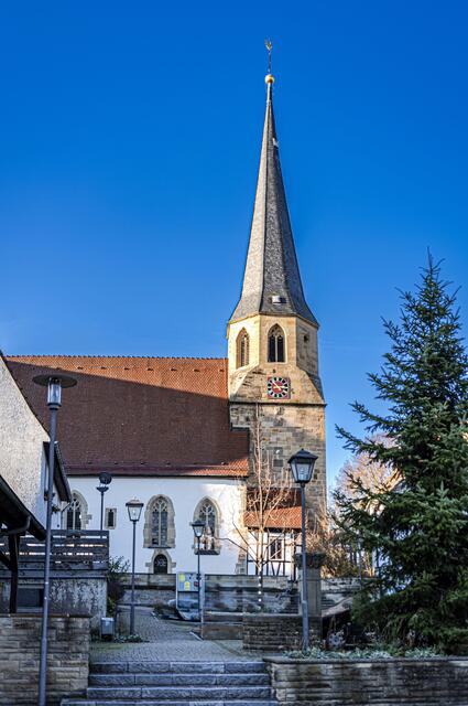 Martinskiche Gotische Kirche aus dem 12 Jahrh. Kirchenschiff Bj 1468. | Foto: ehw