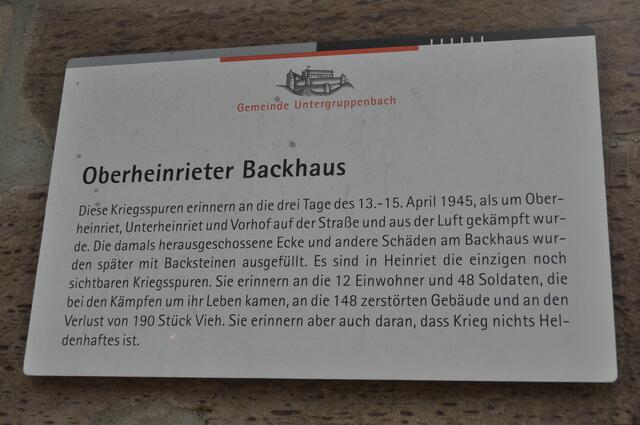 Tafel am Oberheinrieter Backhaus | Foto: Daniela Somers