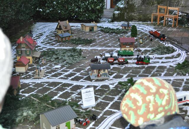 Und für die Kleinen gibts eine Modellbahn zum gucken. | Foto: Daniela Somers