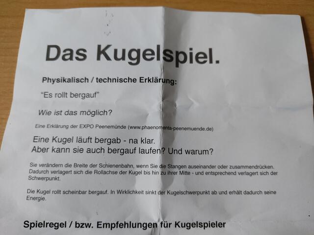 Die Erklärung zum Geschicklichkeitsspiel | Foto: Daniela Somers