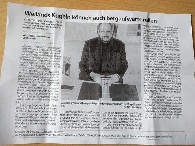 Artikel zum Geschicklichkeitsspiel | Foto: Daniela Somers