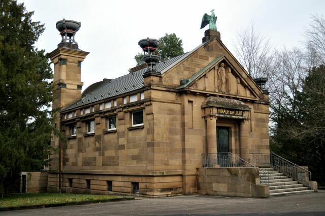 Das Heilbronner Krematorium, erbaut von der Architektengemeinschaft Beutinger &amp; Steiner 1905. | Foto: Daniela Somers