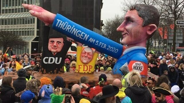 Der Spitzenkandidat der AfD für die Europawahl, Maximilian Krah, spricht in seinem Buch „Politik von rechts“ über die Vertreibung von 25 Millionen Menschen, davon 15 Millionen deutsche Staatsangehörige. Das beträfe Nachbarn, Arbeitskollegen, Angehörige. Zur Umsetzung sprach Höcke bereits vor Jahren von einer „wohltemperierten Grausamkeit“. Den faschistischen "Flügel" benötigt Höcke heute nicht mehr, da sich seine Richtung in der ganzen AfD durchgesetzt hat. | Foto: MLPD
