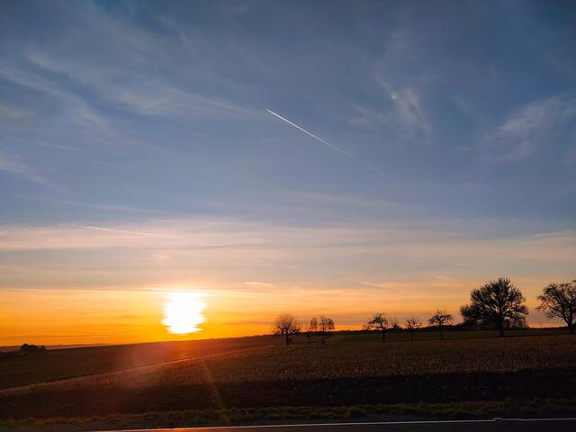 Der Wandernachmittag endet mit einem schönen Sonnenuntergang. Byebye sunny afternoon.  | Foto: sigischlottke