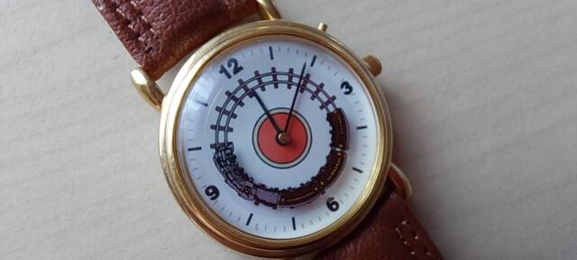 Armbanduhr mit Sekundenlaufwerk "Eisenbahn" | Foto: Heidrun Rosenberger