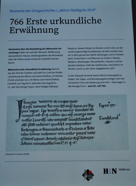 Die Schilder der Geschichte von Biberach der Reihe nach. | Foto: Daniela Somers