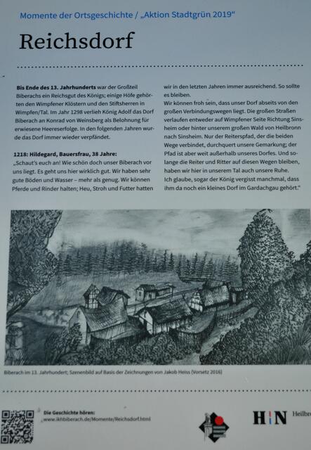Die Schilder der Geschichte von Biberach der Reihe nach. | Foto: Daniela Somers