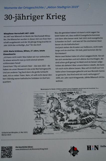 Die Schilder der Geschichte von Biberach der Reihe nach. | Foto: Daniela Somers