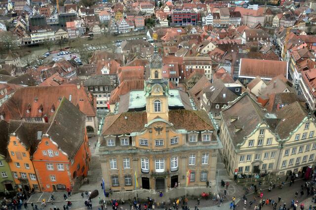 Blick von oben aufs Rathaus | Foto: Daniela Somers