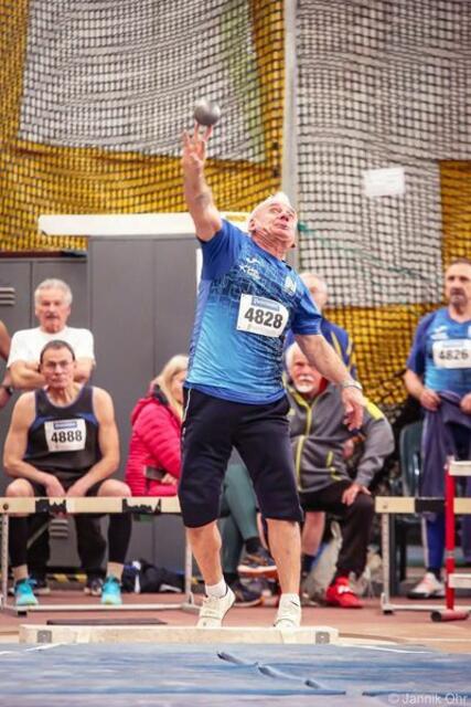 Munib Kulovac holt Silber im Kugelstoßen,  Gold für Richard  Bauder (hinten rechts) | Foto: Eigenes Bild