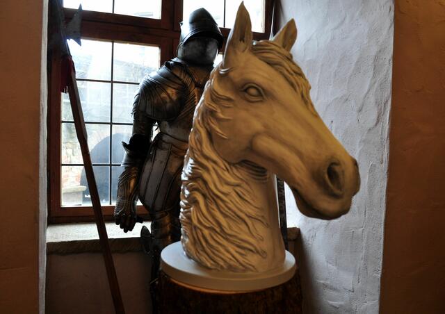 Ausstellung und Burg ergänzen sich. | Foto: Daniela Somers