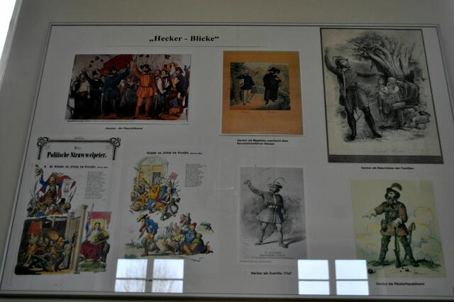 Die Ausstellung ist sehr umfangreich. Nimmt man sich Zeit, dann weiß man danach sehr viel über Friedrich Hecker. | Foto: Daniela Somers