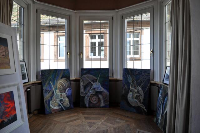 Hier lassen sich die Gemälde gut in Szene setzen. | Foto: Daniela Somers