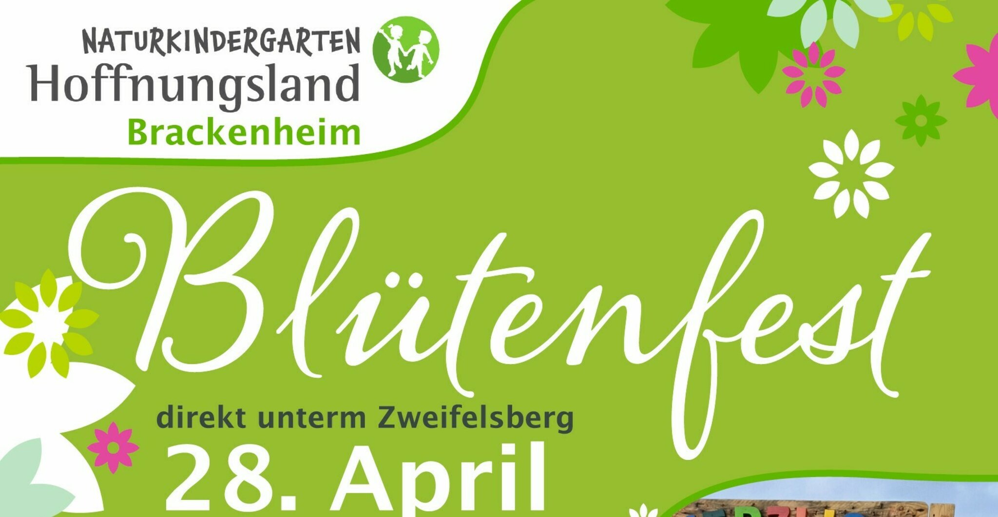 Blütenfest in herrlicher Natur: Naturkindergarten Hoffnungsland