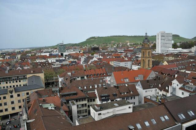 Ganz weit hinten, der Wartberg. Auch der Hafenmarktturm und das Shoppinghaus sind natürlich gut zu erkennen. | Foto: Daniela Somers