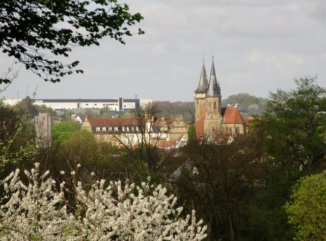 Blütenblick ins Zentrum Öhringen | Foto: WandernGabyErich