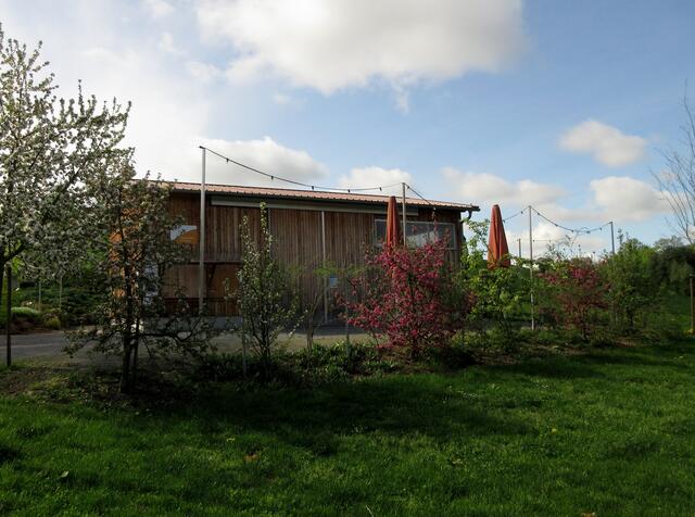 Die Hohenloher Scheune ist regelmäßig bewirtschaftet und verführt zu einer Sonnenuntergangswanderung ;-) | Foto: WandernGabyErich