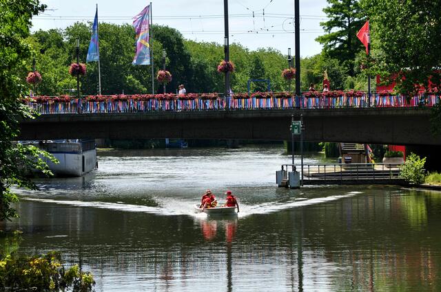 Action auf dem Neckar, Heilbronn beim Lichterfest | Foto: Daniela Somers