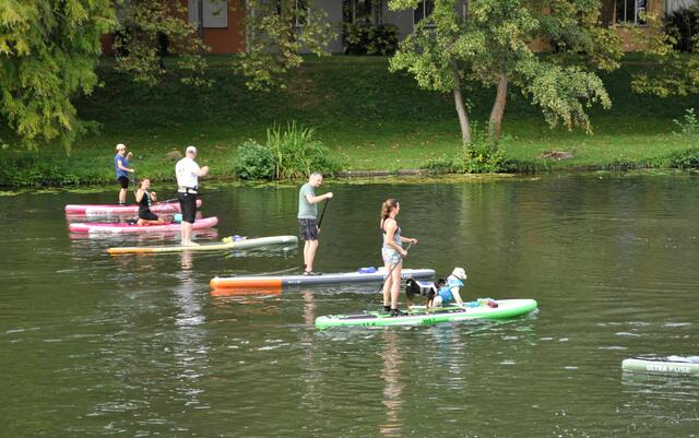 Action auf dem Neckar, Heilbronn beim Lichterfest | Foto: Daniela Somers