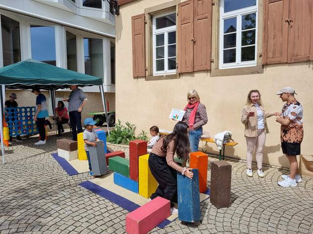 Die Kinder freuten sich über verschiedene Spielstationen beim Familientag der Apis Brackenheim. | Foto: Jochen Baral