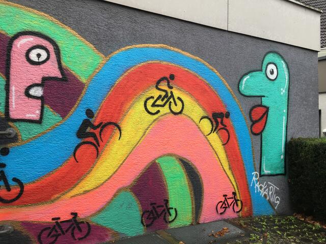 Graffiti in Flein am Fahrradladen | Foto: ED