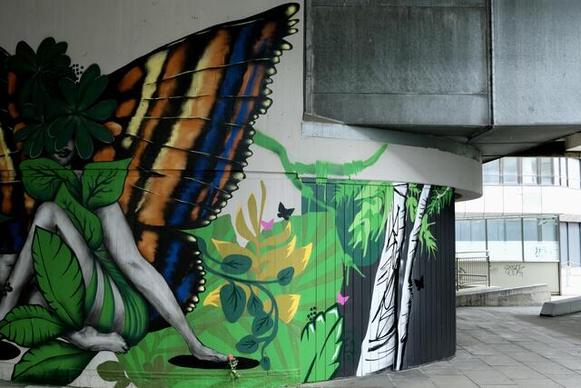 Graffiti am Wollhaus HN | Foto: ED